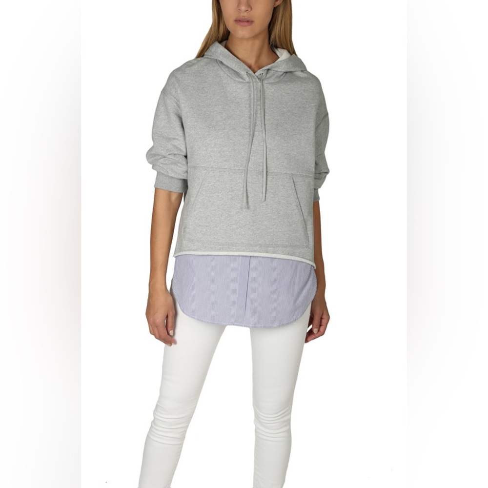 Phillip Lim Gray Women's Hoodie Top